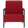 vidaXL Fauteuil rouge bordeaux velours