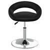 vidaXL Chaise pivotante de salle &agrave; manger Noir Similicuir