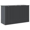 vidaXL Boîte de Rangement de Jardin Noir 214 x 82 x 132 cm Acier