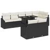 vidaXL Ensemble de canap&eacute; de jardin 9 pc Noir et Cr&egrave;me polyrotin