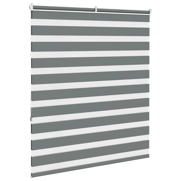 vidaXL Store z&egrave;bre gris fonc&eacute; largeur du tissu 120,9 cm polyester