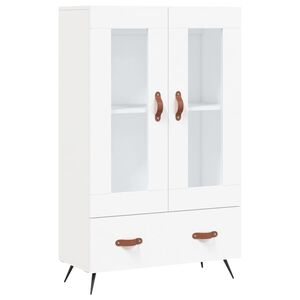 vidaXL Buffet haut blanc 69,5x31x115 cm bois d'ing&eacute;nierie