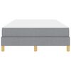 vidaXL Lit &agrave; ressorts avec matelas Gris clair 120 x 190 cm tissu