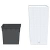 vidaXL Jardini&egrave;re et int&eacute;rieur amovible blanc 21 /49 L rotin PP