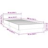 vidaXL Cadre de lit et t&ecirc;te de lit sans matelas rose 90x200 cm velours