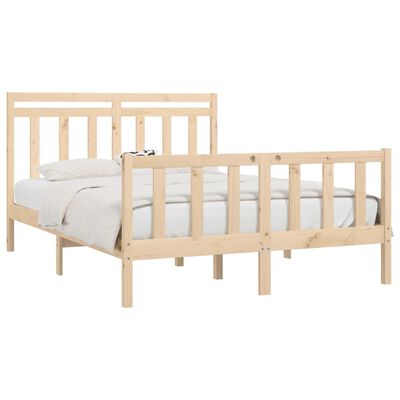 vidaXL Cadre de lit sans matelas bois massif de pin 140x200 cm