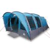 vidaXL Tente familiale tunnel 8 personnes bleu imperméable