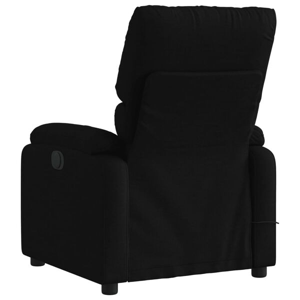 vidaXL Fauteuil de massage inclinable noir tissu