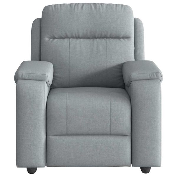 vidaXL Fauteuil inclinable Gris clair Tissu