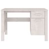 vidaXL Bureau HAMAR Blanc 113x50x75 cm Bois massif de pin
