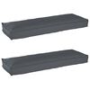 vidaXL Set de coussins de palette 2 pc Tissu Oxford Anthracite