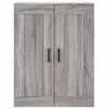 vidaXL Buffet haut Sonoma gris 69,5x34x180 cm Bois d'ing&eacute;nierie