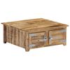 vidaXL Table basse 70x70x30 cm Bois de manguier solide