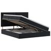 vidaXL Lit avec rangement et matelas Noir 160 x 200 cm Velours