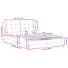 vidaXL Cadre de lit sans matelas Zadar marron 120x200 cm similicuir