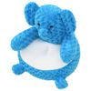 vidaXL éléphant en peluche Bleu
