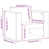 vidaXL Salon de jardin 2 pcs blanc bois de pin massif