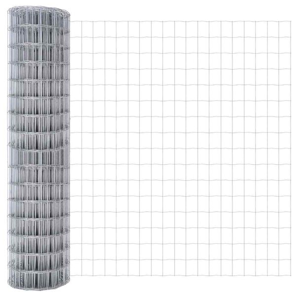 vidaXL Clôture Euro Argent 1.2 x 25 m