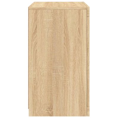 vidaXL Armoire latérale avec lumières LED chêne sonoma