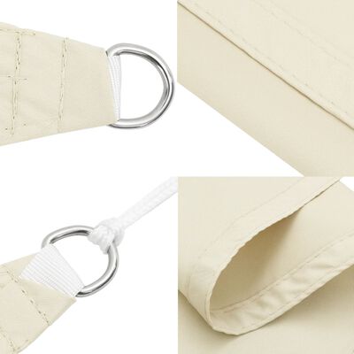 vidaXL Voile de parasol tissu oxford rectangulaire 2x3 m crème