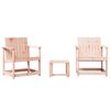 vidaXL Salon de jardin 3 pcs bois massif douglas
