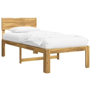 vidaXL Cadre de lit simple avec t&ecirc;te de lit ROSTOCK Blanc 80 x 200 cm