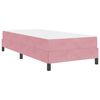 vidaXL Lit &agrave; ressorts avec matelas Rose 80 x 200 cm tissu