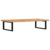 vidaXL &Eacute;tag&egrave;re de vasque murale acier et bois de ch&ecirc;ne massif