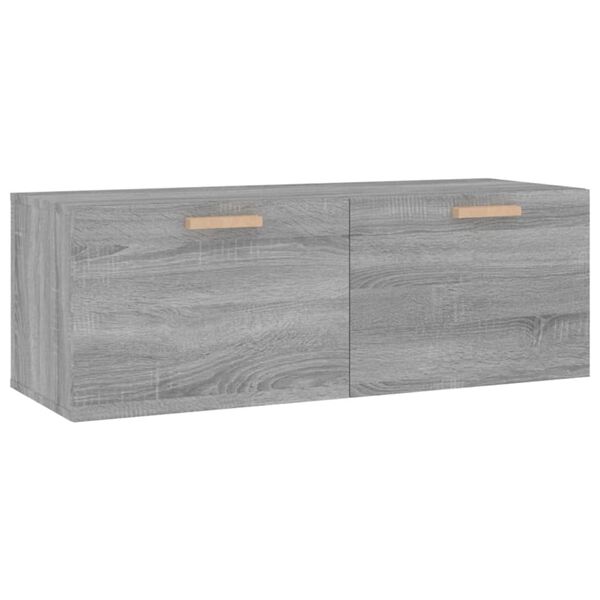 vidaXL Armoire murale Sonoma gris 100x36,5x35 cm Bois d'ing&eacute;nierie