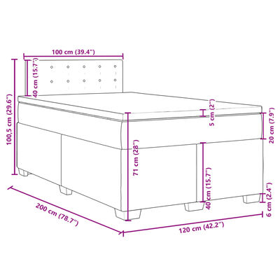 vidaXL Sommier à lattes de lit matelas Noir 120x200 cm Similicuir