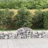 vidaXL Paniers &agrave; gabions arqu&eacute;s 11 pcs 200x50x40/60 cm fer galvanis&eacute;