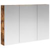 vidaXL Armoire Miroir de Salle de Bain Ch&ecirc;ne fum&eacute; 100 x 14,5 x 70 cm
