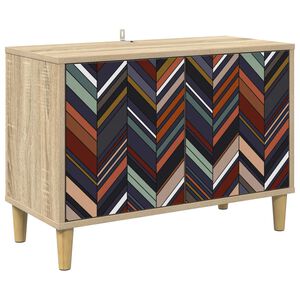vidaXL Meuble TV OMMEN 69 x 33 x 50 cm Sonoma Bois d'ing&eacute;nierie