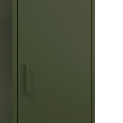 vidaXL Buffet vert olive 36x39x113 cm acier