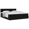 VidaXL Cadre de lit ottoman avec matelas noir 160x200 cm velours