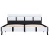 vidaXL Cadre de lit avec LED sans matelas blanc 160x200 cm