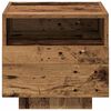 vidaXL Cabinet de chevet avec tiroir 2 pcs Bois ancien 40 x 39 x 37 cm