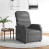 vidaXL Fauteuil inclinable &eacute;lectrique Gris Similicuir