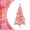 vidaXL Sapin de No&euml;l Rose 150 cm PVC