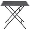 vidaXL Table pliable en maille 80x80x72 cm Acier Anthracite