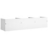 vidaXL Armoires murales 2 pcs blanc 75x18x16,5 cm bois d'ing&eacute;nierie