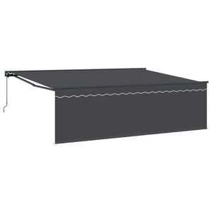 vidaXL Auvent r&eacute;tractable Anthracite 450 &times; 300 cm