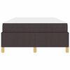 vidaXL Cadre de lit avec matelas Marron fonc&eacute; 120 x 200 cm tissu