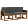 vidaXL Ensemble de canap&eacute;s d'ext&eacute;rieur 3 pc Naturel et Anthracite
