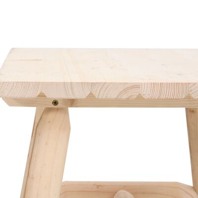 vidaXL Table d'appoint 49x49x50 cm bois massif d'épicéa