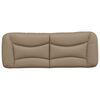 vidaXL Coussin de t&ecirc;te de lit Hvar cappuccino 120 cm similicuir