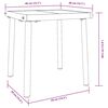 vidaXL Transat avec Table 2 pcs Noir 40 x 40 x 40.5 cm polyrotin