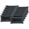 vidaXL Housse de coussin 12 pcs HEERLEN Anthracite 40 x 80 cm
