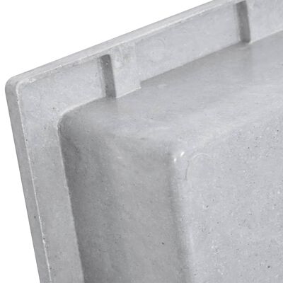 vidaXL Niche de douche Gris mat 41x51x10 cm