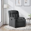 vidaXL Fauteuil inclinable en tissu gris fonc&eacute;